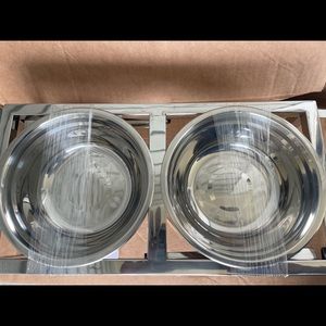 Double Dog Cat Bowl w/ Stand